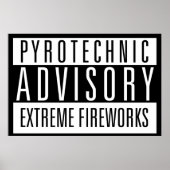 Pyrotechnisch advies - Extreme vuurwerk Poster (Voorkant)