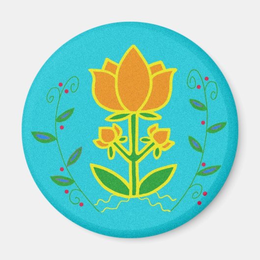 Pysanka Symbool: Boom van het Leven Magneet (Voorkant)