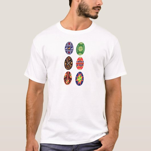 Pysanky Oekraïense paaseieren T-shirt (Voorkant)