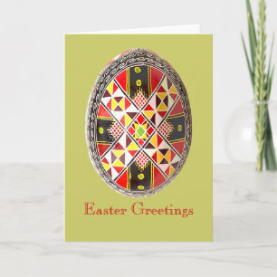 Pysanky Oekraïense paaskaart Feestdagen Kaart
