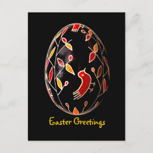 Pysanky Oekraïense paaskaart Feestdagenkaart