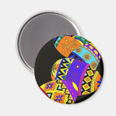 Pysanky, Oekraïense volkskunst Magneet (Voorkant / Achterkant)