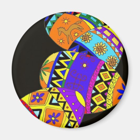 Pysanky, Oekraïense volkskunst Magneet (Voorkant)