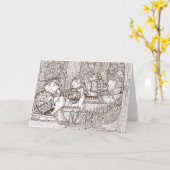 Pysanky Theven Kaart (Gele Bloem)