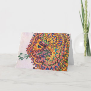Pyschemelic Cat van Louis Wain Kaart