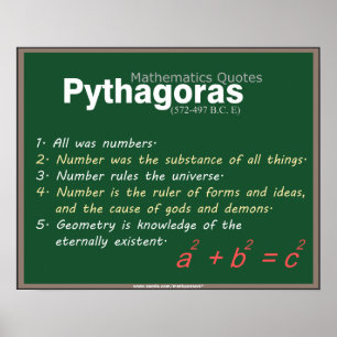 Pythagoras Mathematics citeert Poster