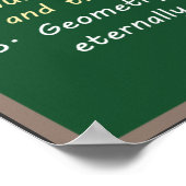 Pythagoras mathématiques citations Poster (Coin)