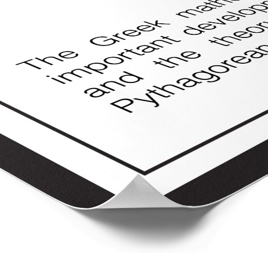 Pythagoras Poster (Hoek)