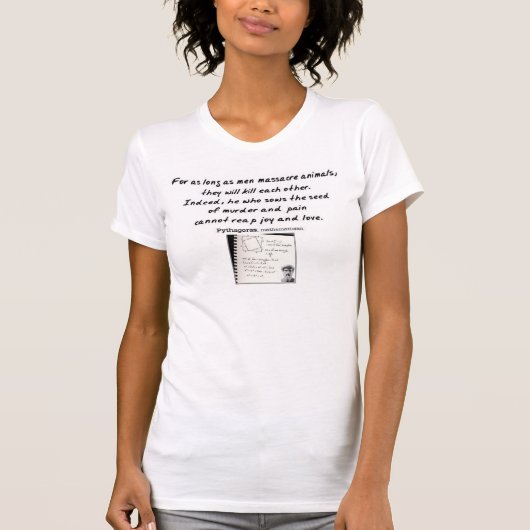 Pythagoras was briljant. t-shirt (Voorkant)