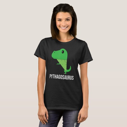 Pythagoras Wiskunde Theorem Rex T-shirt (Voorkant volledig)