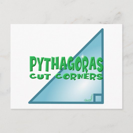 Pythagorean Theorem Briefkaart (Voorkant)