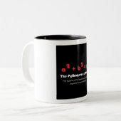 Pythagorean Theorem Coffee Mok (Voorkant links)