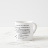 Pythagorean Theorem Proof met soortgelijke driehoe Espresso Kop (Voorkant rechts)