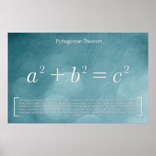 Pythagorean Theorem - Wiskunde Poster