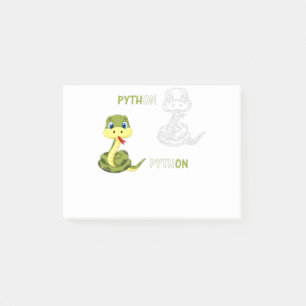 pythoff python schattige slang post-it® notes