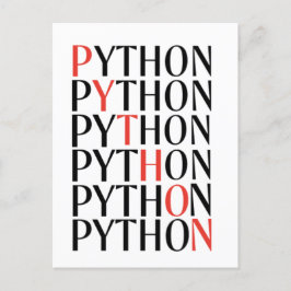 Python Aankondigingskaart