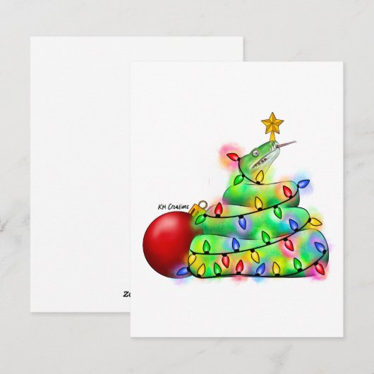 Python - carte de vacances (Devant / Derrière)