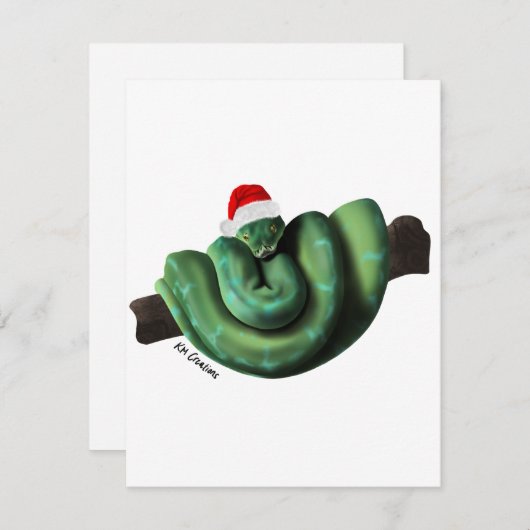 Python - carte de vacances (Devant / Derrière)