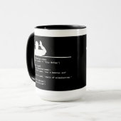 Python Code-Je moeder was een hamster Mok (Voorkant links)