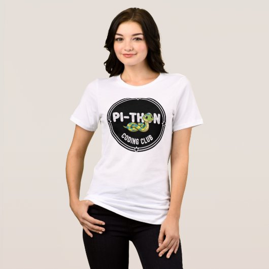 Python Codeerclub Programmeur Tri-Blend Shirt (Voorkant volledig)