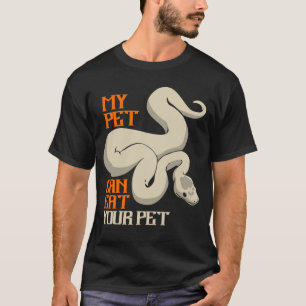 Python eet je huisdier in een Python slang Boa T-shirt