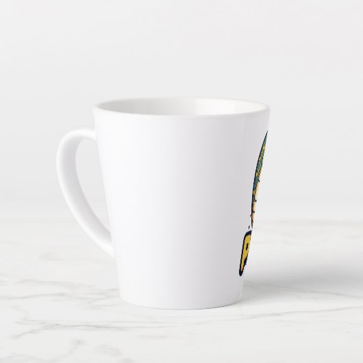 Python en een beetje python latte mok (Linkerhoek)