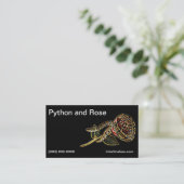 Python en Roos Visitekaartjes (Staand voorkant)