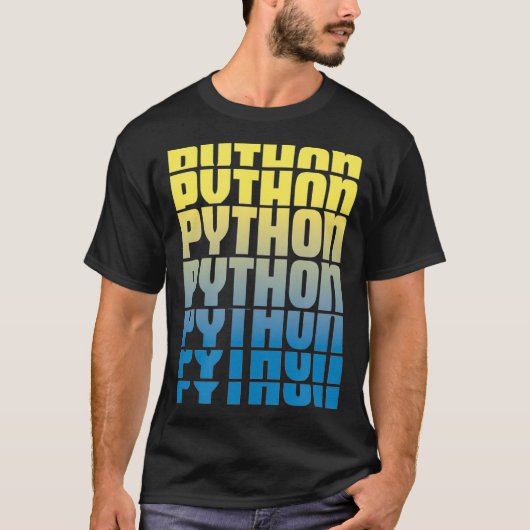 Python Fun Programmer Data Scientist and Machine L T-shirt (Voorkant)
