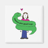 Python Hugs Magnet Magneet (Voorkant)