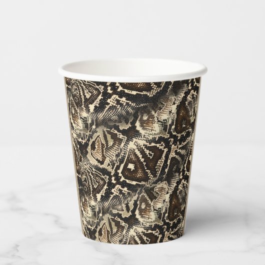 Python Huid   Papieren Bekers (Achterkant)