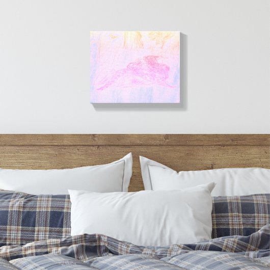 Python in Mist Canvas Print (Insitu (Slaapkamer))