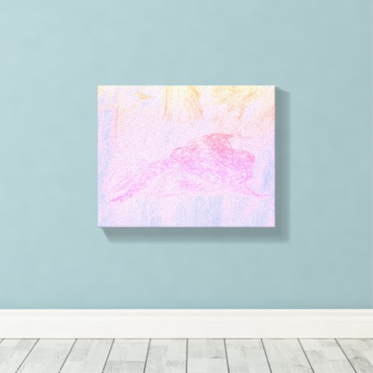 Python in Mist Canvas Print (Insitu (Houten vloer))