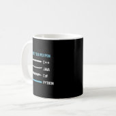 Python Kies uw wapen - Funny Computer Science Koffiemok (Voorkant links)