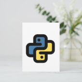 Python-logo Aankondigingskaart (Staand voorkant)