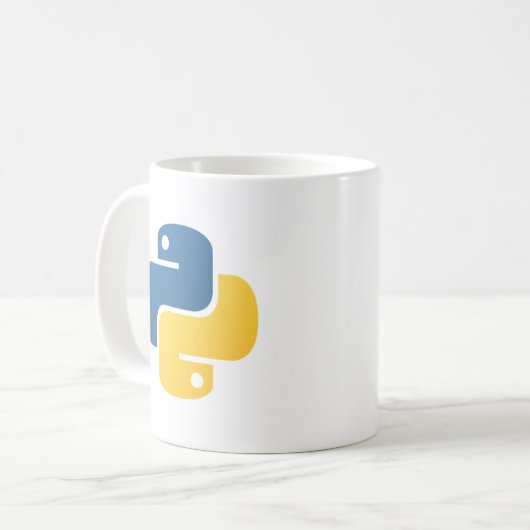 Python-logo Koffiemok (Voorkant links)