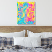 PYTHON - modern decoratief fractal - Canvas Afdruk (Insitu (Slaapkamer))