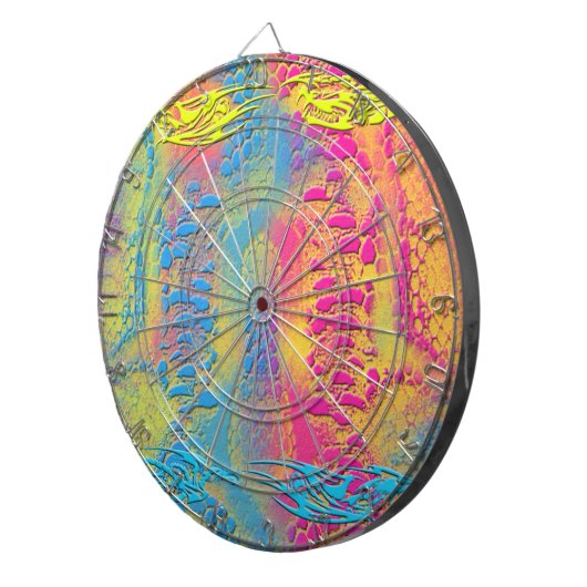 PYTHON - modern decoratief fractal - Dartbord (Voorkant Rechts)