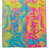 PYTHON - modern decoratief fractal - Douchegordijn (Voorkant)