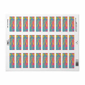 PYTHON - modern decoratief fractal - Etiket (Full Sheet)