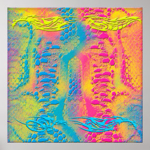 PYTHON - modern decoratief fractal - Poster
