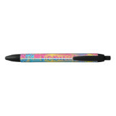 PYTHON - modern decoratief fractal - Zwarte Inkt Pen (Achterkant)