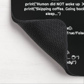 Python morning_routine() Mouse Pad – Coders Gift Muismat (Hoek)