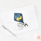 Python op Linux Vierkante Sticker (Envelop)