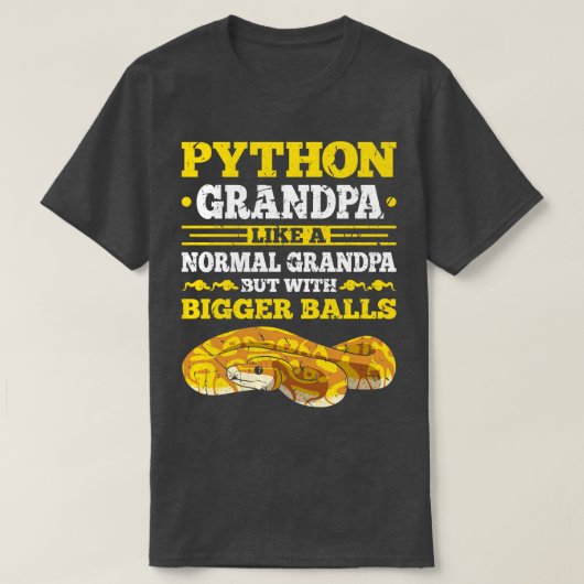 Python Opa Snake Lover T-shirt (Design voorkant)