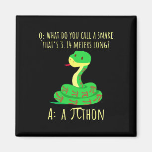 Python Pithon Pi Symbool Grappige Wiskunde Docent Magneet