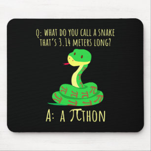 Python Pithon Pi Symbool Grappige Wiskunde Docent Muismat