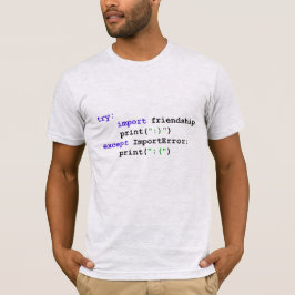 Python-programma: Laten we vrienden zijn T-shirt