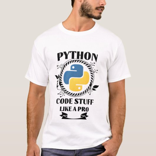 Python programmeren t-shirt (Voorkant)
