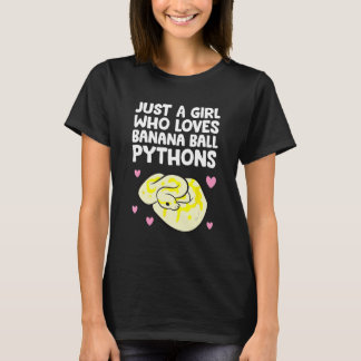 Python Regius - Een meisje dat van bananenballen h T-shirt