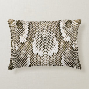 Python Skin: Dierlijk Patroon Ontwerp Accent Kussen